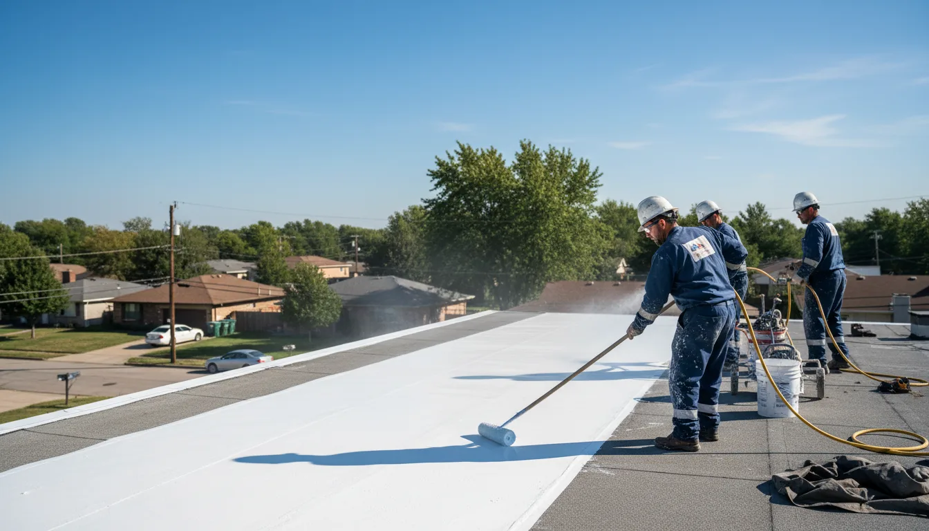 Commercial roof coating in Almena, WI near me
